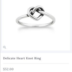 Dainty sterling silver James Avery ring.